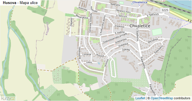 Husova - mapa ulice