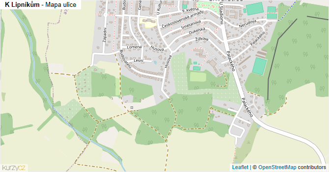 K Lipníkům - mapa ulice
