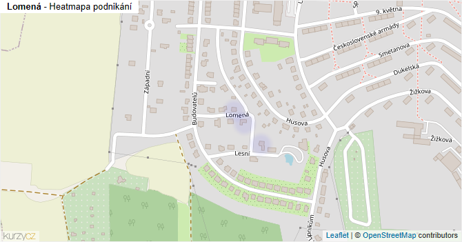 Lomená - mapa podnikání