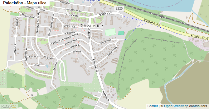 Palackého - mapa ulice