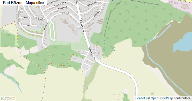 Pod Břízou - mapa ulice