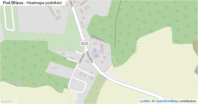 Pod Břízou - mapa podnikání