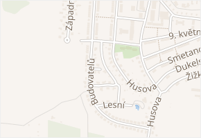 Severní v obci Chvaletice - mapa ulice