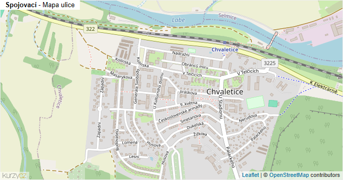 Spojovací - mapa ulice