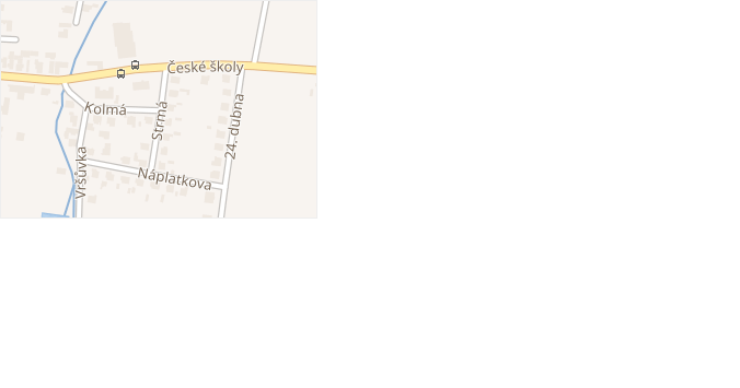 Strmá v obci Chvalíkovice - mapa ulice