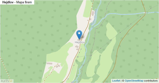 Hejdlov - mapa firem