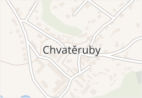 Chvatěruby v obci Chvatěruby - mapa části obce