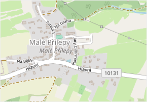 Járy Cimrmana v obci Chyňava - mapa ulice