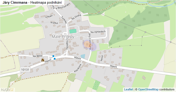 Járy Cimrmana - mapa podnikání