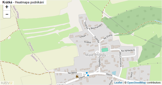 Krátká - mapa podnikání
