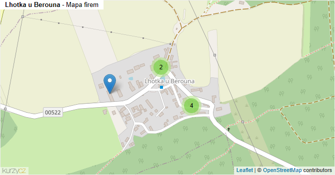 Lhotka u Berouna - mapa firem
