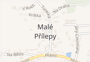 Malé Přílepy v obci Chyňava - mapa části obce