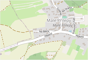 Na Bělče v obci Chyňava - mapa ulice