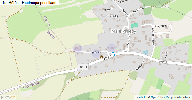 Na Bělče - mapa podnikání