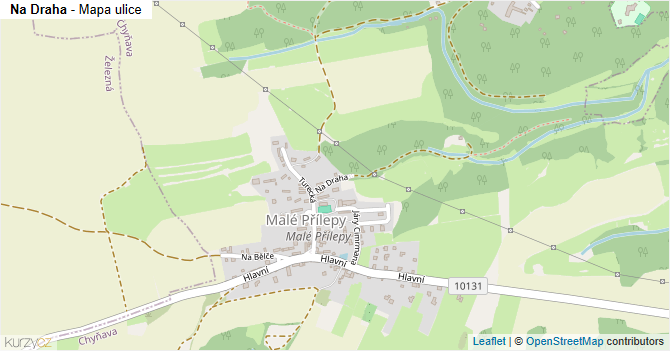 Na Draha - mapa ulice
