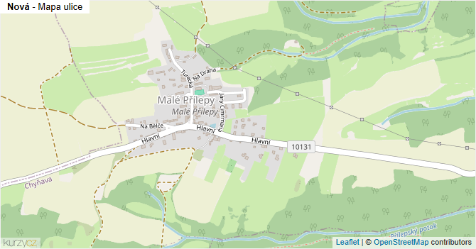 Nová - mapa ulice