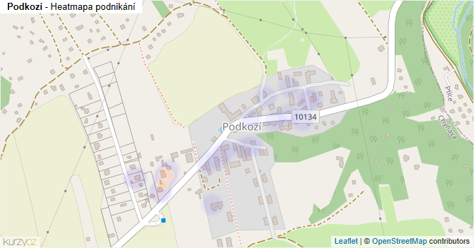 Podkozí - mapa podnikání