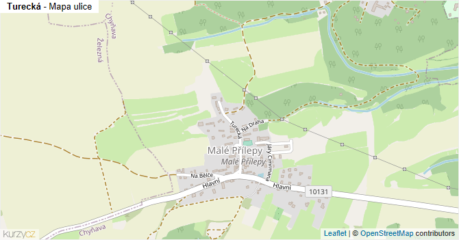 Turecká - mapa ulice