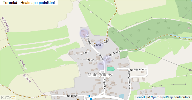 Turecká - mapa podnikání