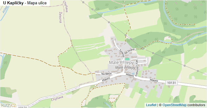 U Kapličky - mapa ulice