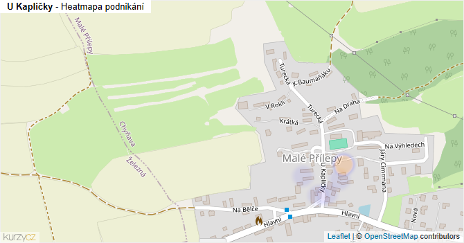 U Kapličky - mapa podnikání