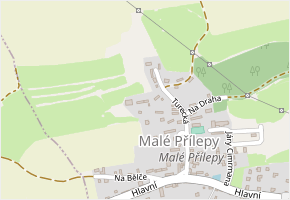 V Rokli v obci Chyňava - mapa ulice