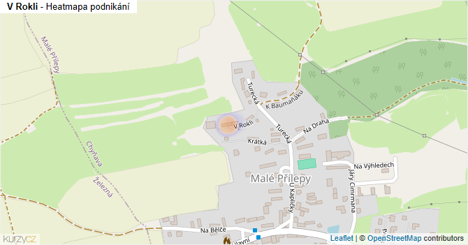 V Rokli - mapa podnikání