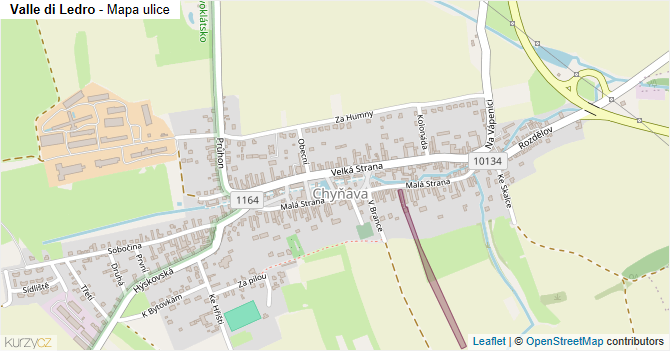Valle di Ledro - mapa ulice