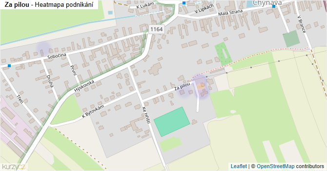 Za pilou - mapa podnikání