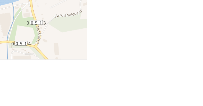 K Palpostu v obci Chýně - mapa ulice