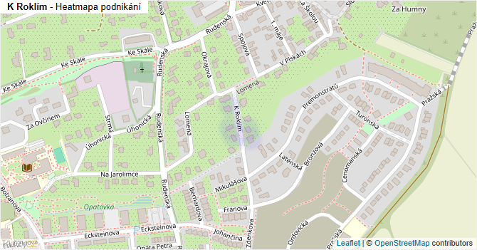 K Roklím - mapa podnikání