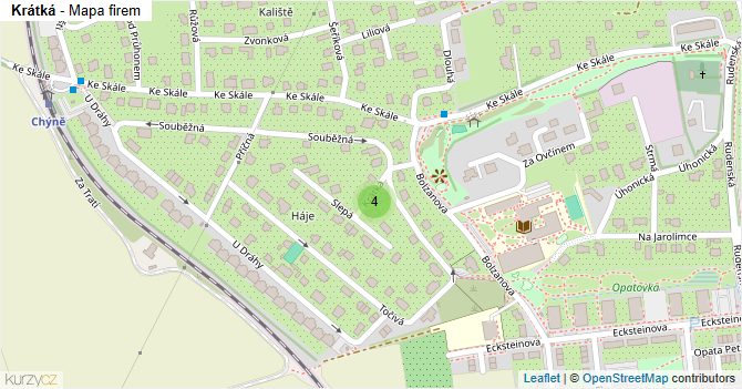 Krátká - mapa firem
