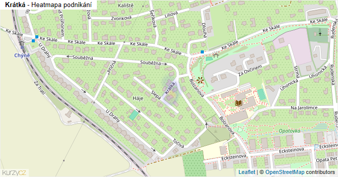 Krátká - mapa podnikání
