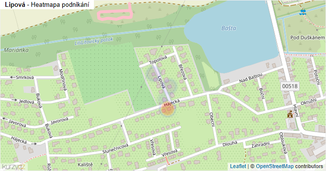 Lipová - mapa podnikání