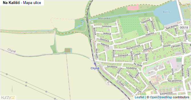 Na Kališti - mapa ulice