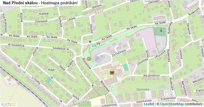 Nad Přední skálou - mapa podnikání