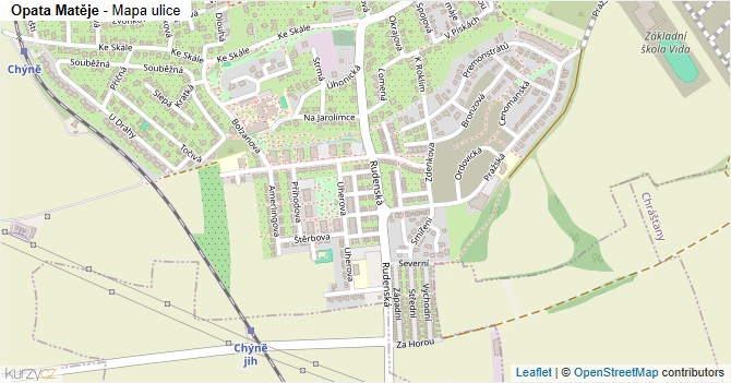 Opata Matěje - mapa ulice