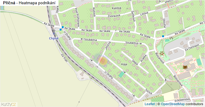 Příčná - mapa podnikání