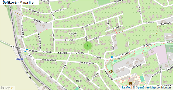 Šeříková - mapa firem