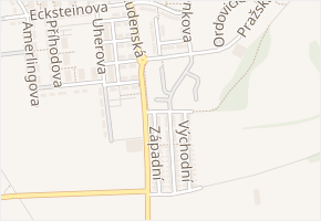 Severní v obci Chýně - mapa ulice