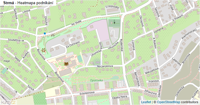 Strmá - mapa podnikání