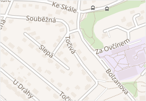 Točivá v obci Chýně - mapa ulice