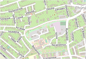 Za Ovčínem II v obci Chýně - mapa ulice