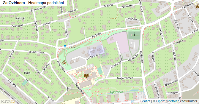 Za Ovčínem - mapa podnikání