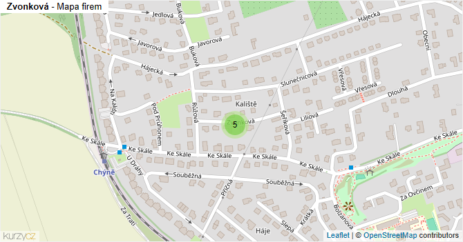 Zvonková - mapa firem