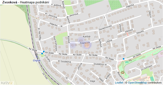 Zvonková - mapa podnikání