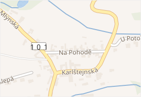 Na Pohodě v obci Chýnice - mapa ulice