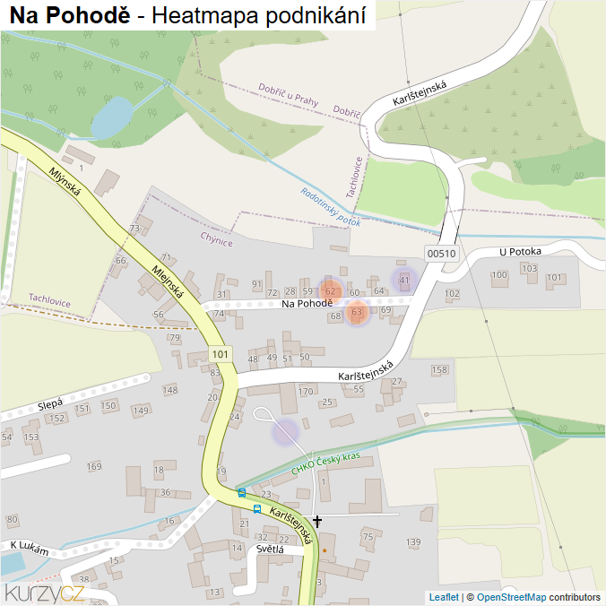 Mapa Na Pohodě - Firmy v ulici.