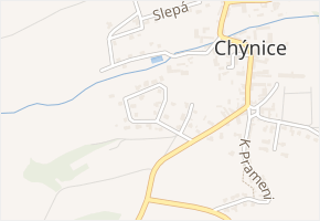 Na Týnici v obci Chýnice - mapa ulice
