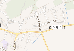 Slepá v obci Chýnice - mapa ulice